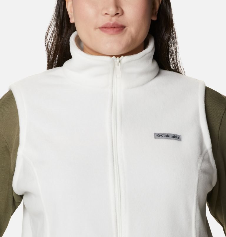 Women's Columbia Benton Springs Vest White | Plus Size CA-S843L